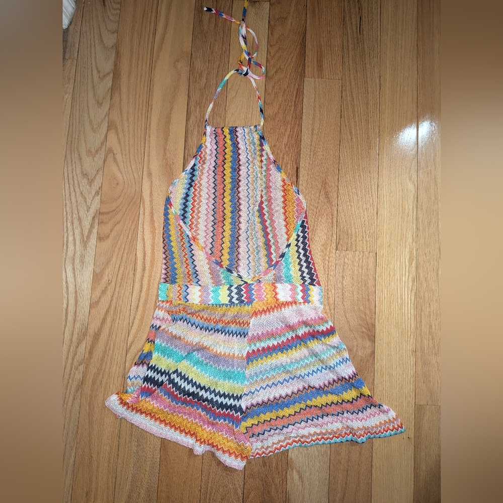 Missoni Mare Chevron Pattern Knit Halter Neck Low… - image 5